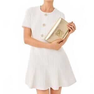 NEW LILLY PULITZER geneva dress in coconut chic chick boucle